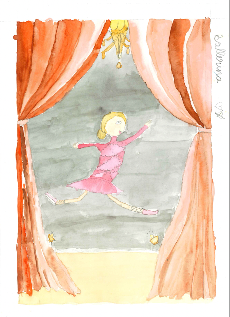 Watercolor - Ballerina Star